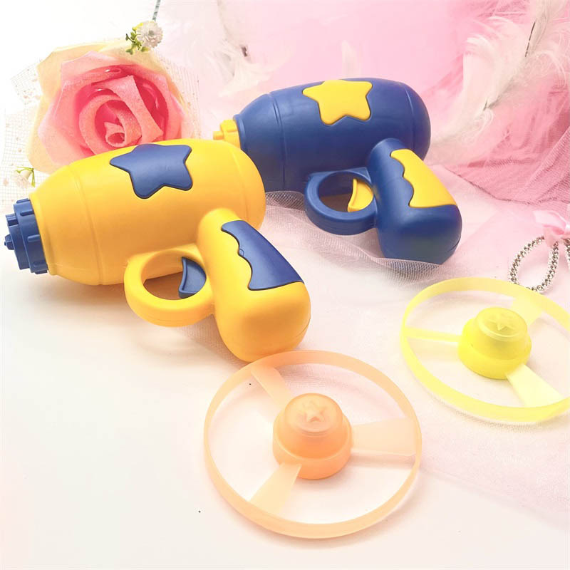 Funny Cat Toys Creative Ejector Pistol Kittens Interaction Training Toy Outdoors Spinning Bamboo Dragonfly Pet Supplies