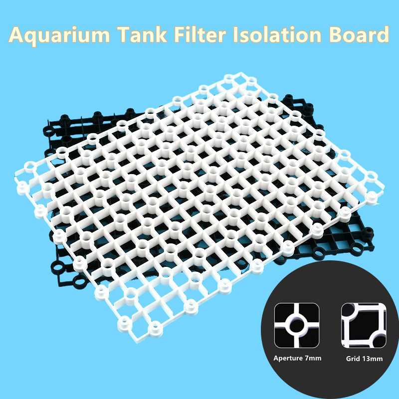1PC Aquarium Tank Filter Isolation Board Fender Fish Tank Accessory Grille Bottom Filter Grid Board DIY Climb Plate Turtle Tank