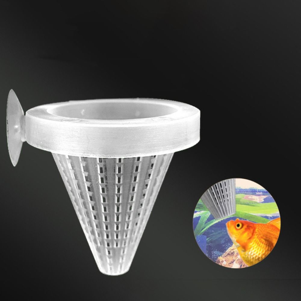 Accessories Tapered Hopper Basket Automatic Feeder Plastic With Suction Cup Aquarium Red Worm Feeding Red Worm Feeder
