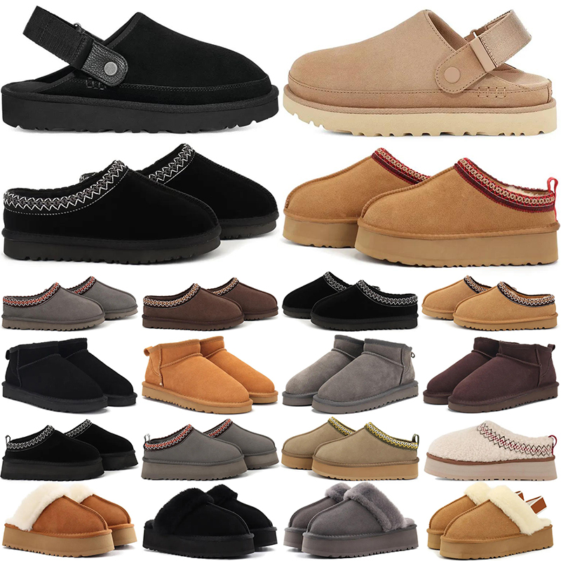 Top Free Shipping designer tazz slippers fur slides sandals slipers womens platform boots ultra mini boot ankle tasman short winter booties shoes
