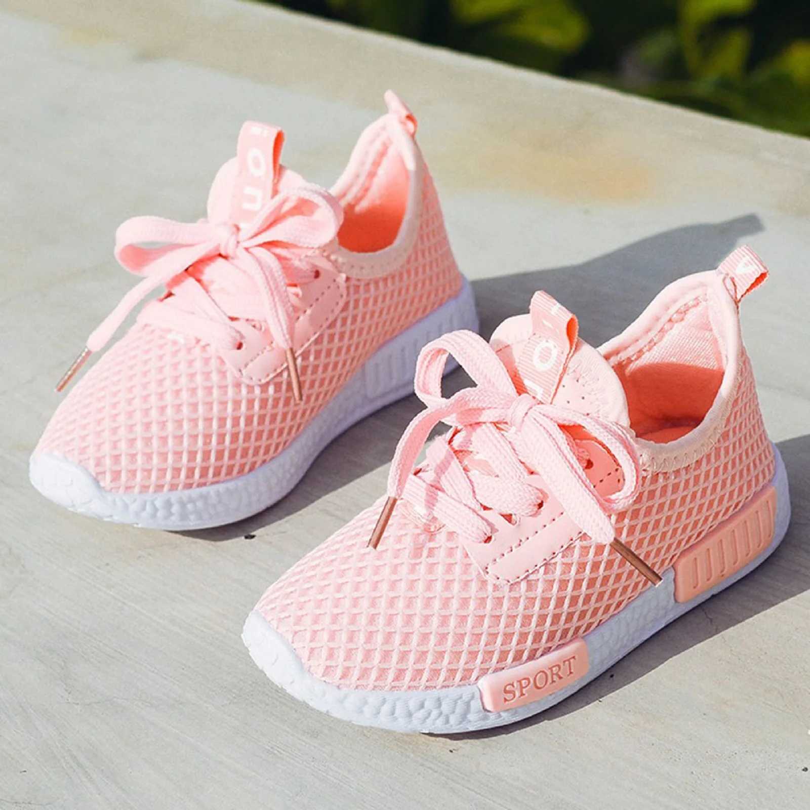 Childrens shoes running girls and boys school spring leisure anti slip breathable sports shoes basketball M250103
