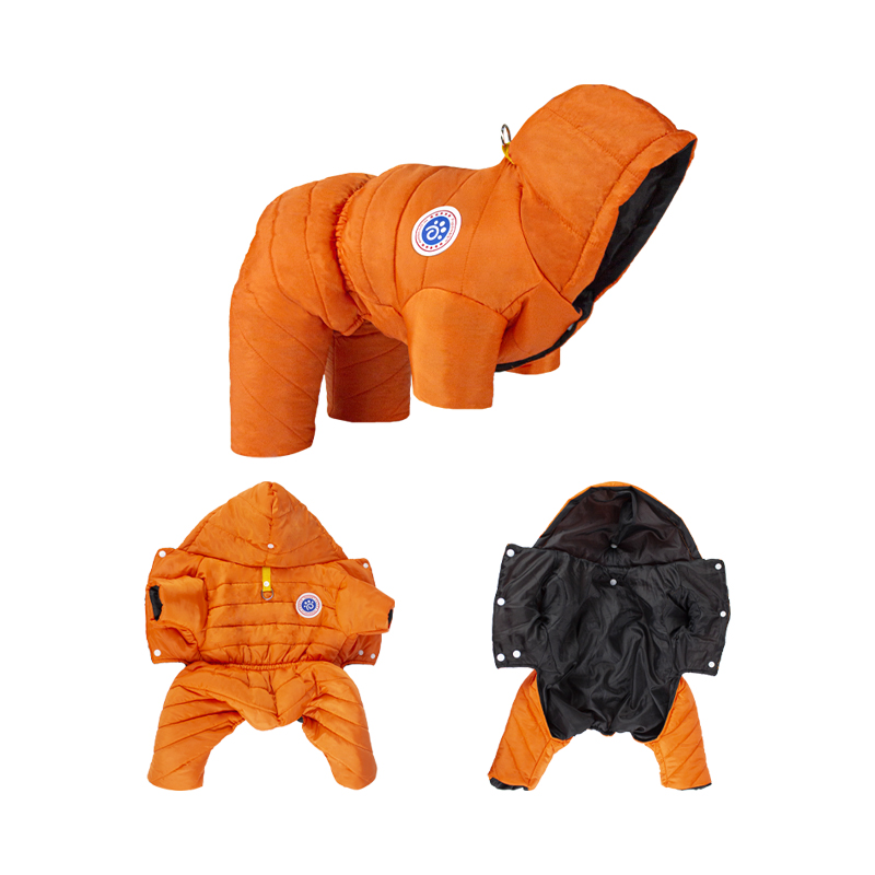 Warm Dog Jacket Coat for Small Medium Dogs Winter Waterproof Hooded Clothes French Bulldog Puppy Overalls Chihuahua Pet Costume