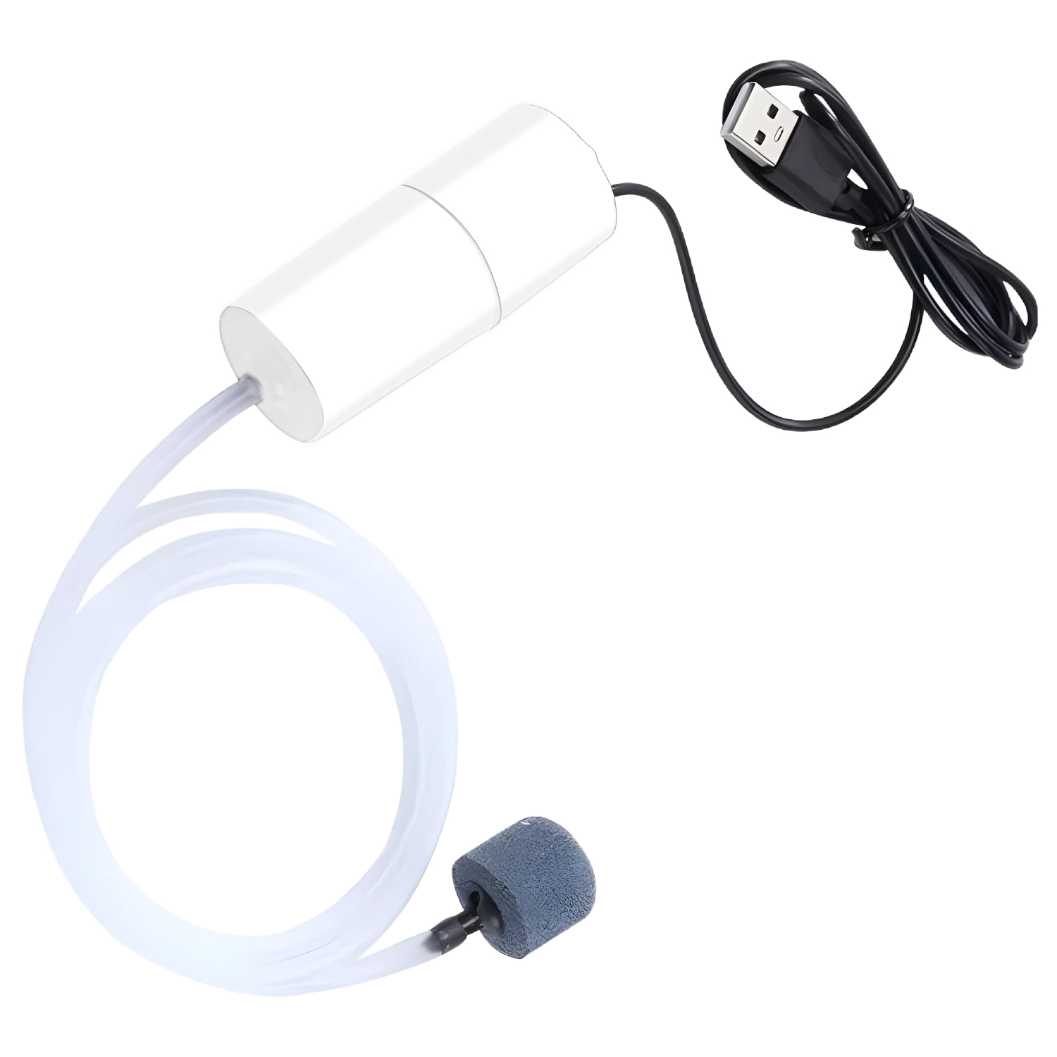 USB Aquarium Air Pump With Air Stone And Silicone Tube Energy Saving Oxygen Pump For Aquarium Fishing Air Compressor Aerator