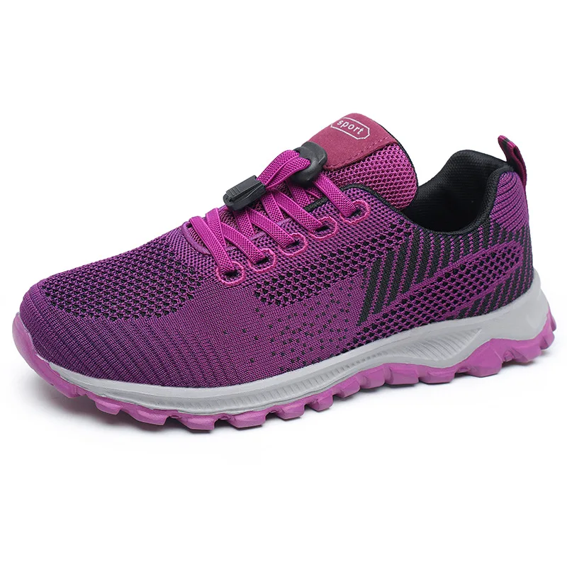 Large size New Women's Fashion Soft Sole Anti-slip Mesh Lightweight Comfort Sneakers Shoes for Women atos De Mujer 2024 c977