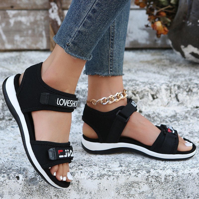 Flats Women Sport Sandals Summer Casual Shoes 2024 New Fashion Slippers Mesh Walking Running Beach Shoes Trend Femme Zapatos