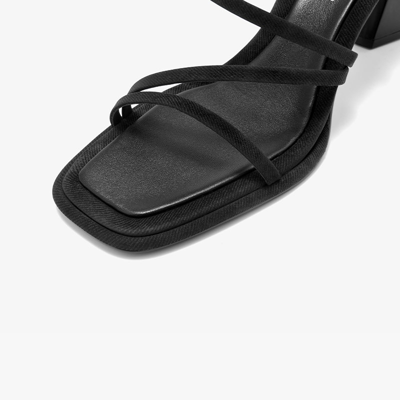 Fashion New BEAUTODAY Sandals Women Genuine Cow Leather Slip-on Chunky Heels Square Toe Summer Ladies Shoes Handmade 35121 c0cf