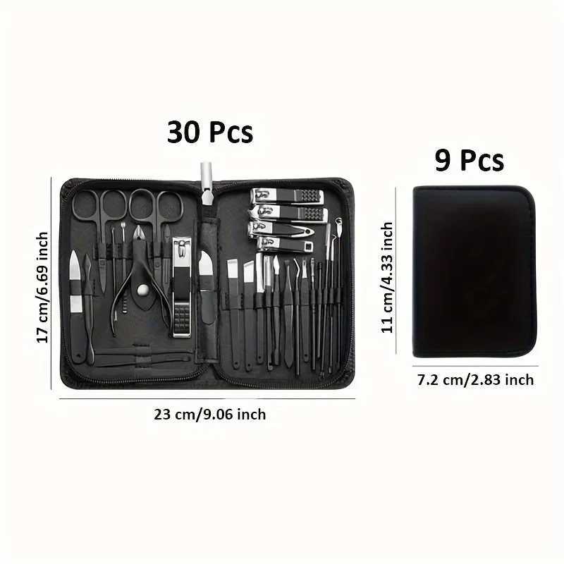 9/30 Pcs Multifunction Manicure Cutters Nail Clipper Set Household High-quality Steel Manicure Kit Nail Clippers Pedicure Tool GXJ240903