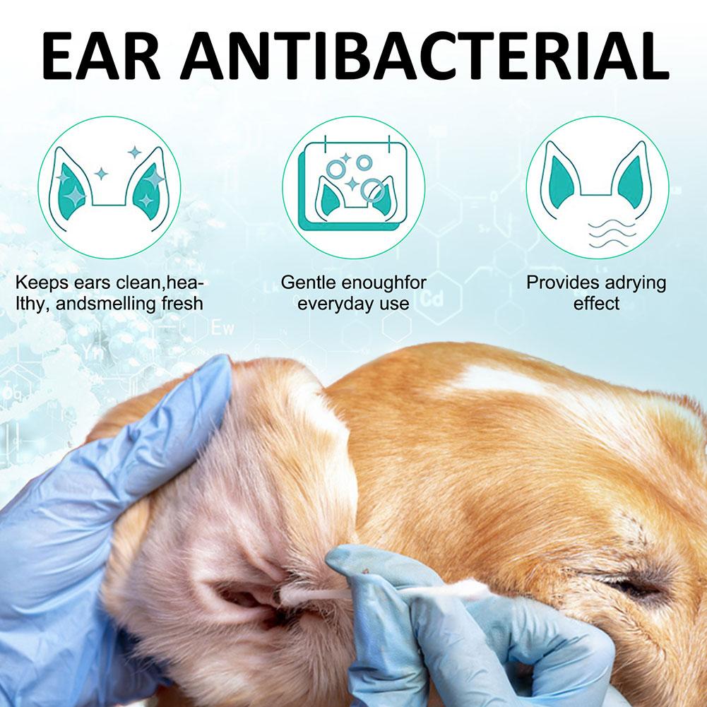 50ml Pet Ear Cleaner Cleaner Depth Care Odor Eliminator Earwax Remover Pet General Gentle Non Irritating Ear Cleansing Solution