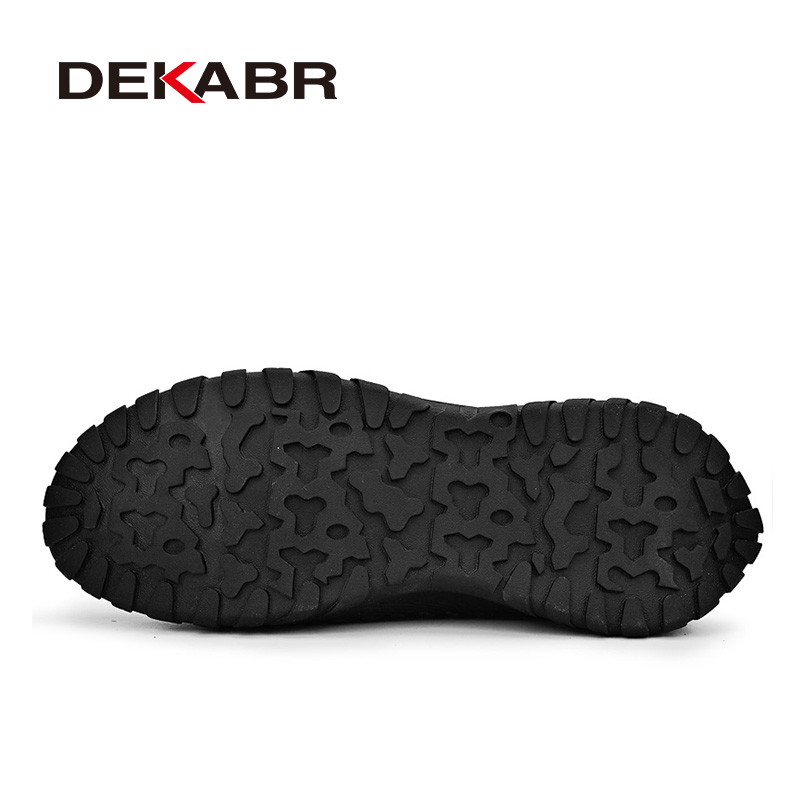 DEKABR Men's Casual Breathable Mesh Sneakers Thick Rubber Outsole Non-Slip Summer Outdoor New Fashion Men Shoes 2211