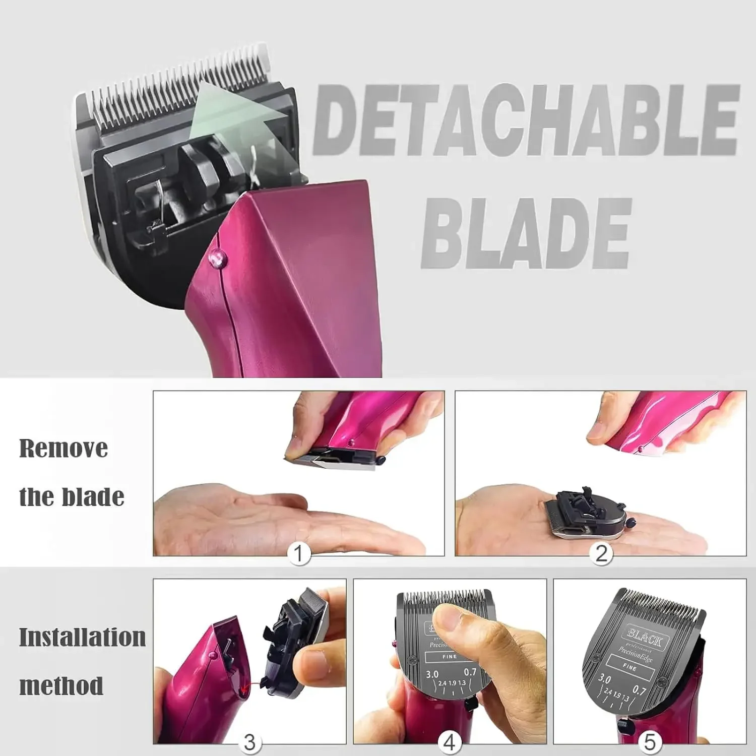 Pro Diamond Replacement 5in1 blade For Wahl Professional Animal Arco,Bravura,Chromado,Creativa,Figura,Motion Pet horse Clippers