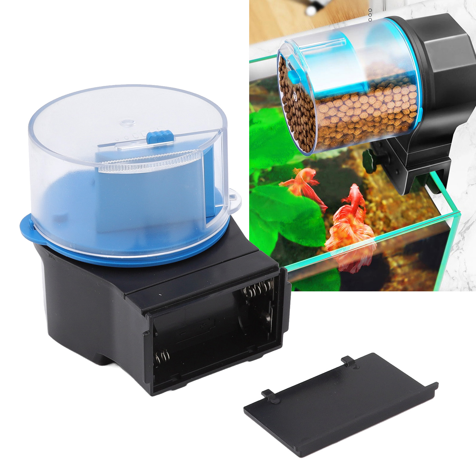 Automatic Fish Feeder Smart Electric Auto Fish Food Timer Dispenser For Aquarium And Fish Tank