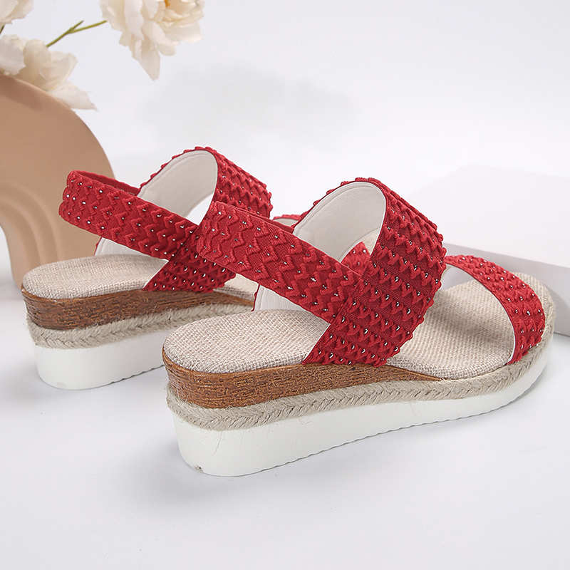 2025 new Summer Lucyever On Wedge for Women Comfortable Non Slip Casual Sandles Woman Thick Sole Rome Sandals Plus Size 43 fc4b Comtable