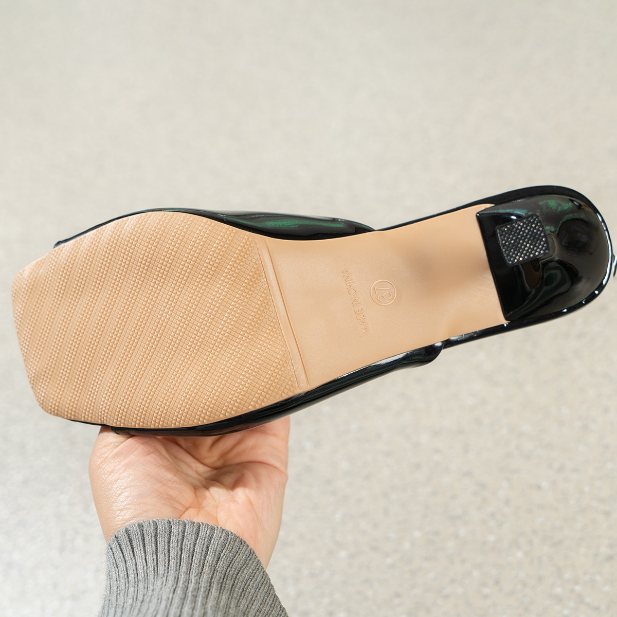 Summer New Women Sandals Square Toe Ladies Heel Mules Sexy High Heels Sandal Slippers Female New Fashion Woman Shoes 93d9 s