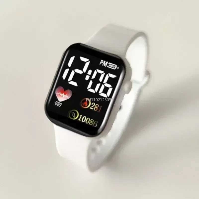 LED sports watch womens digital electronic watch casual silicone watch womens Relogio womens watch W240902