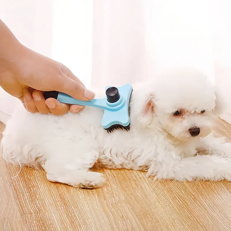 Pet Hair Removal Comb Dog Brush Self Cleaning Remove Hairs Slicker Comb for Cat Wool Brush Hair Remover Pets Cat Accessories