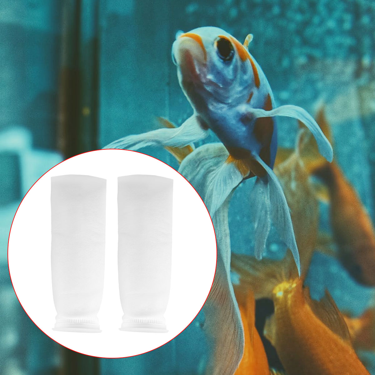 2 Pcs Sump Felt Sock Fish Tank Filter Bag Aquarium Filters Accessories Mesh Bowl
