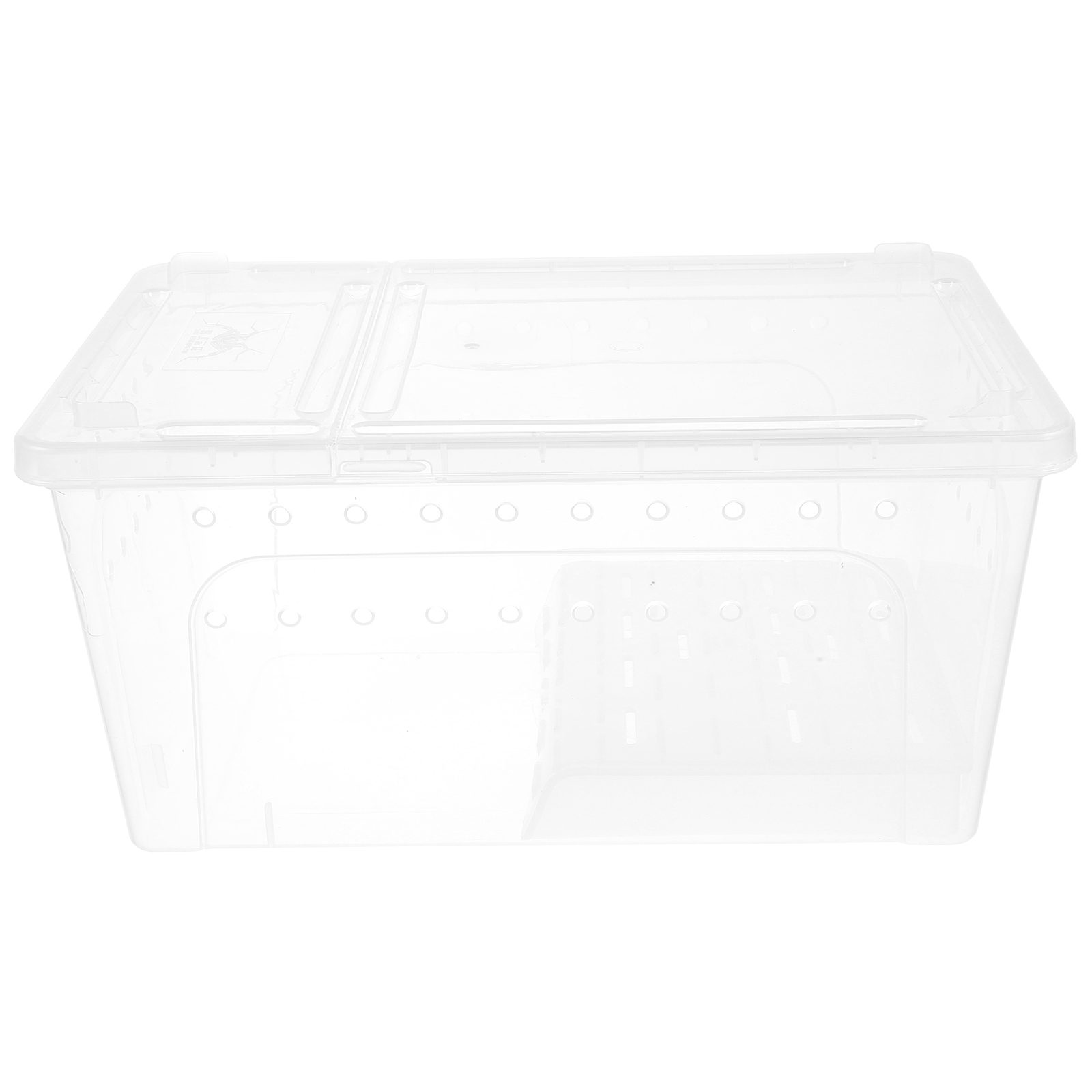 Amphibian Feeding Box Practical Turtle Tank Reptisoil Accessories Plastic Reptile Habitat with Platform Aquarium