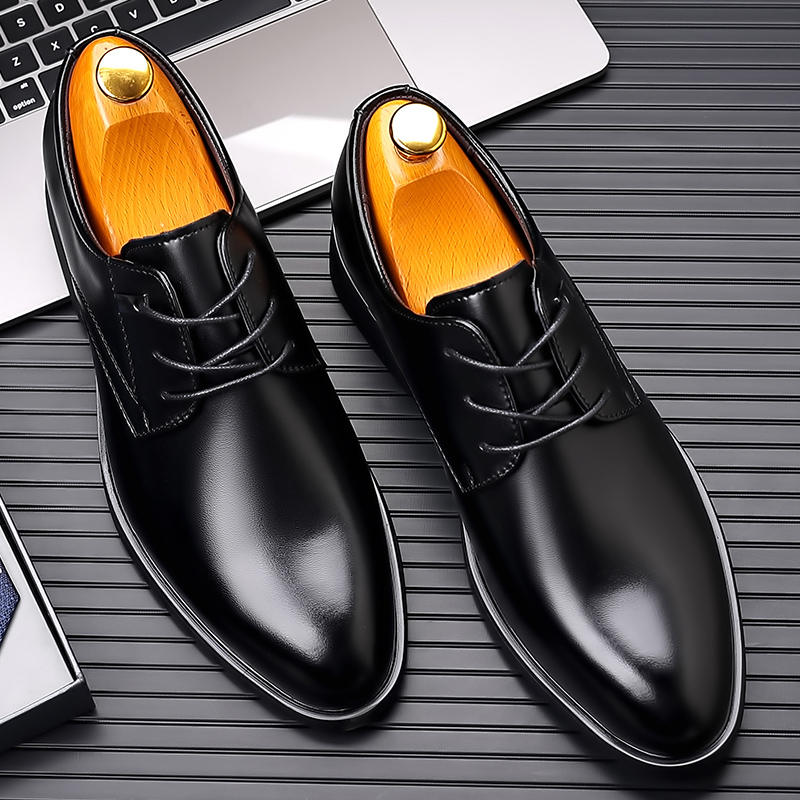Men's Dress Shoes Elevator Shoes Formal Wedding Business Flat / 6CM Height Increase Lift Shoes Invisible Taller Male Suit Shoes