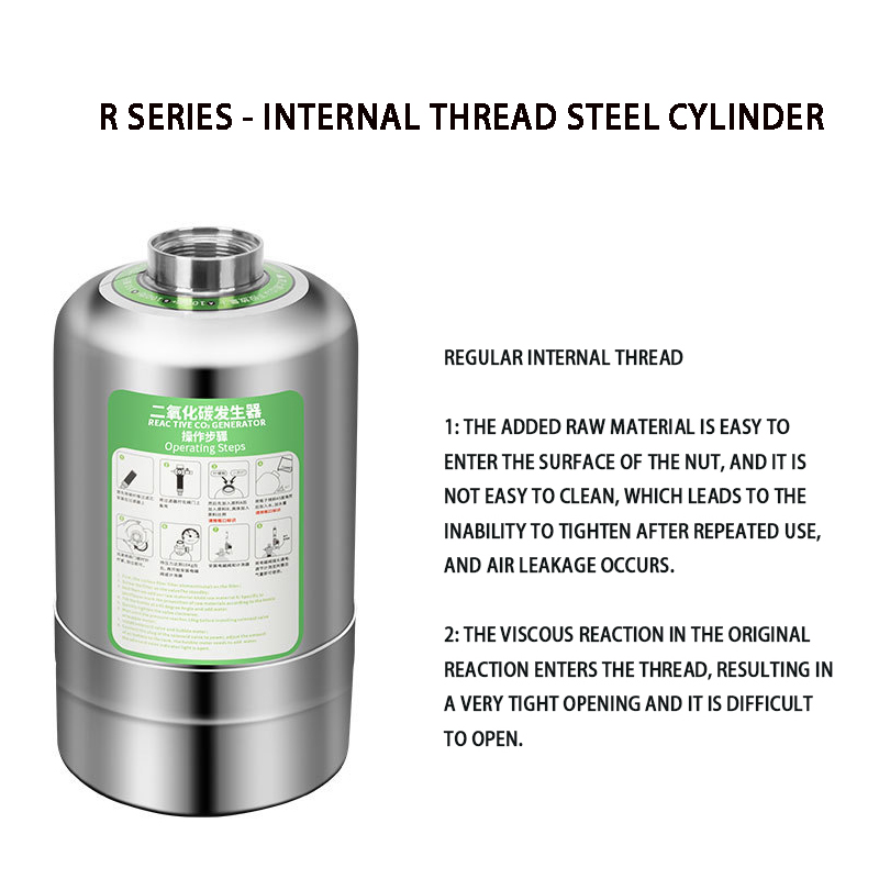 ZRDR Fish Tank CO2 Generator Steel Cylinder Single/Double Gauge Valve Electromagnetic Valve Fish Tank CO2 Generator Accessories