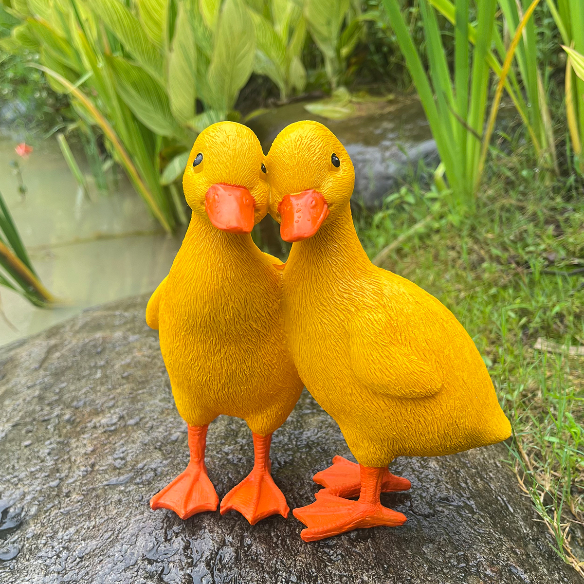 Garden Decoration Outdoor Garden Statues Front Porch Garden Statues Outdoor Ideas Animal Pair Ducks