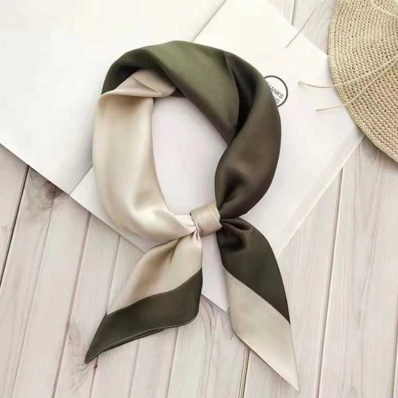 70x70cm Fashion Luxury Satin Silk Shawl Square Scarf Tie Bag Neck Scarf Womens Band Bandana Foard X250319