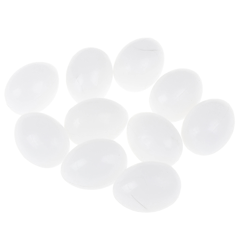 10PCS/lot Fake Eggs Plastic Pigeon Egg Solid Hatching Supplies