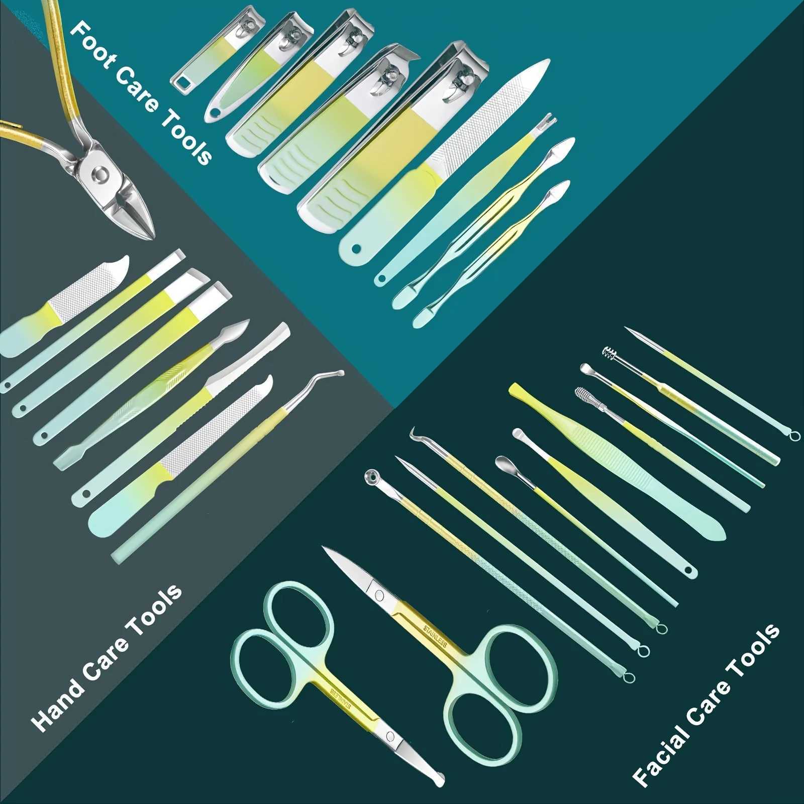 9/30 Pcs Multifunction Manicure Cutters Nail Clipper Set Household High-quality Steel Manicure Kit Nail Clippers Pedicure Tool GXJ240903