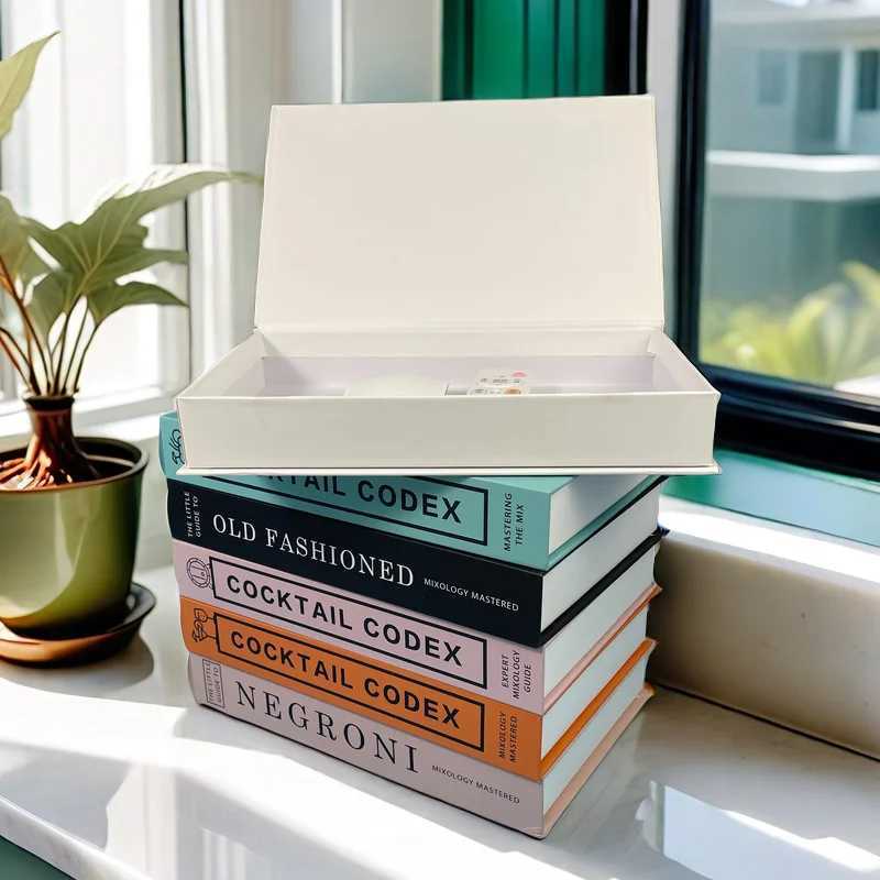 Travel Series Fake Book Ornament Decorative Coffee Table Books Cute Home Decor Storage Box Shooting Props Palm Capri Ibiza Miami M240903