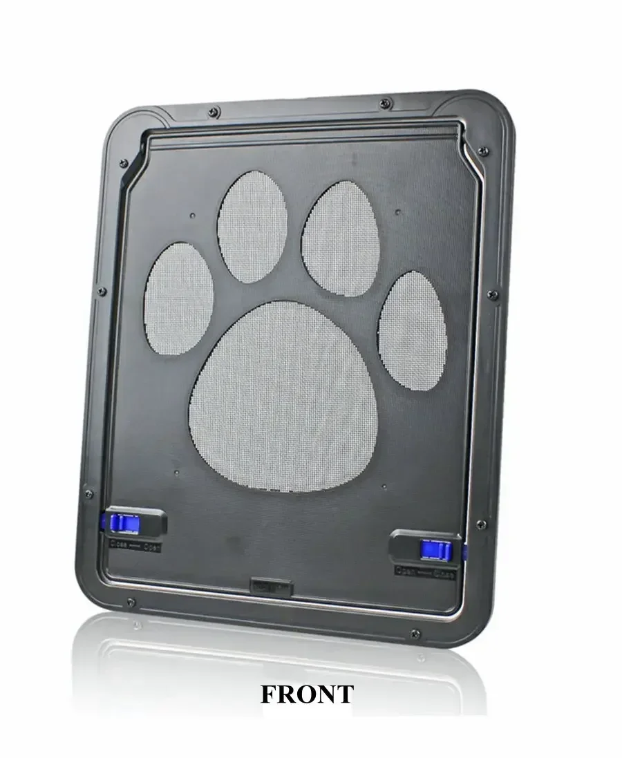 Pet Door Outdoor Dogs Cats Window Gate House Enter Freely Fashion Pretty Garden New Safe Lockable Screen Easy Install Dog Gate