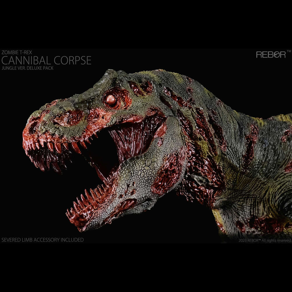REBOR 1:35 Zombie T-Rex Cannibal Corpse Dee Pack Movable Jaw and Forelimbs