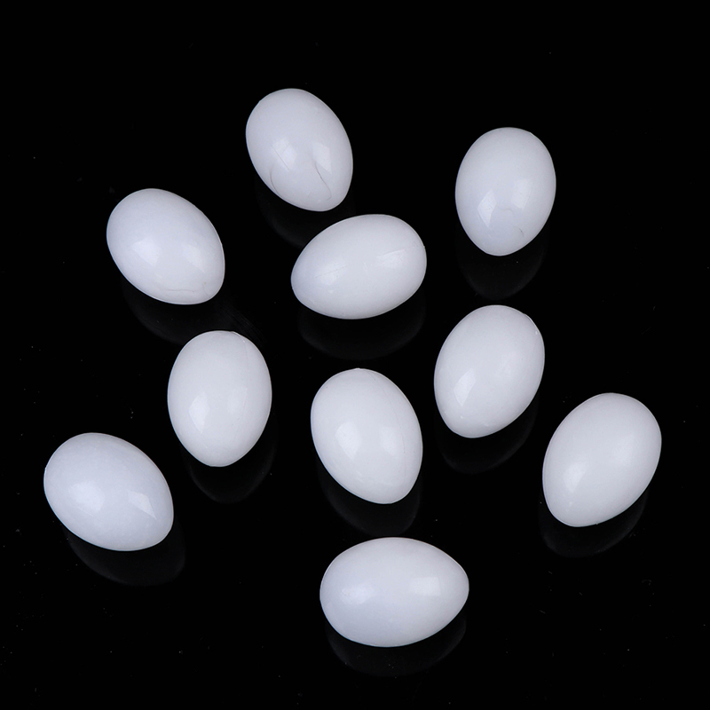 10PCS/lot Fake Eggs Plastic Pigeon Egg Solid Hatching Supplies