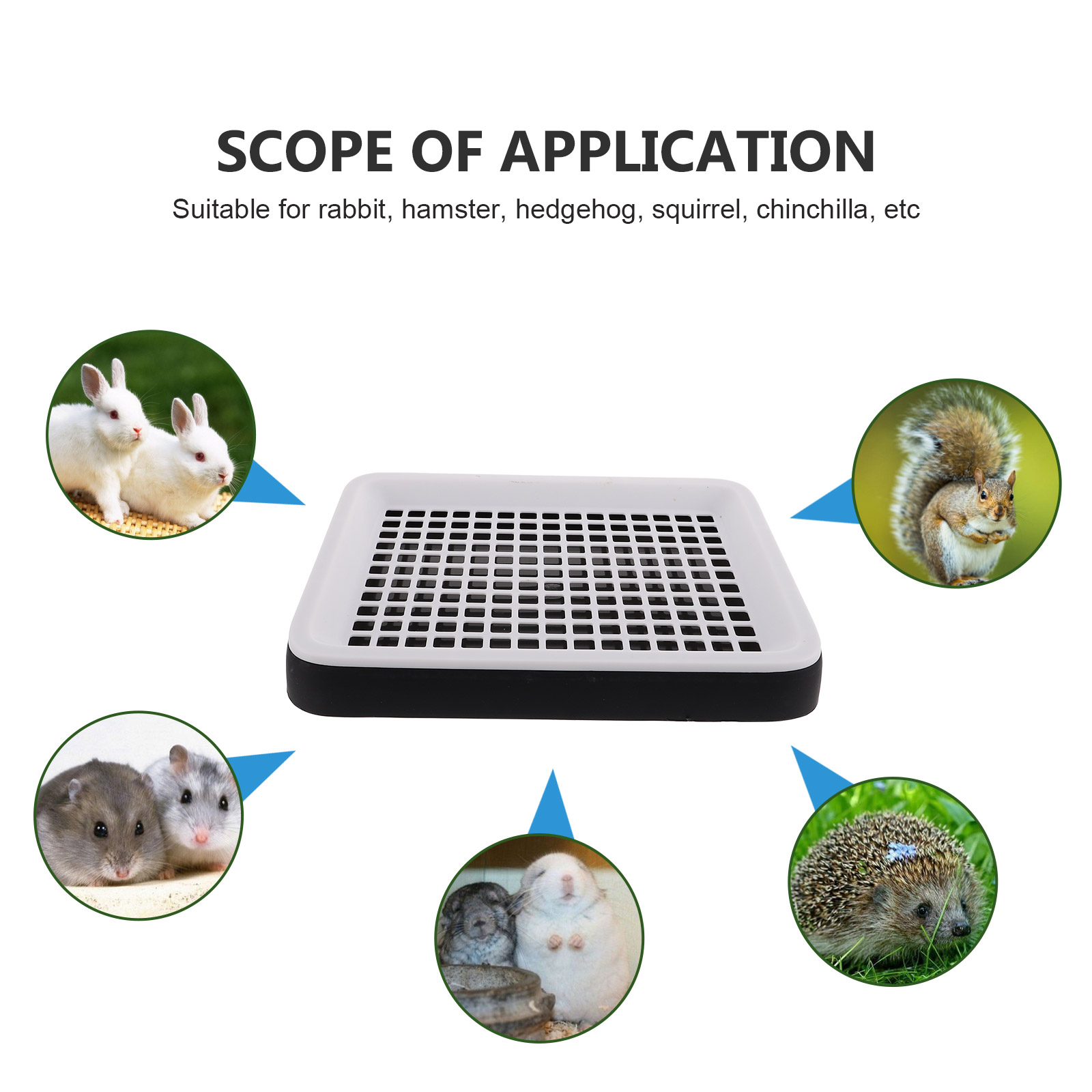 Hamster Toilet Bunny Supplies Rabbit Potty Pet Small Plastic Toy Training Cage Supply Sand Basin Clean Equipment