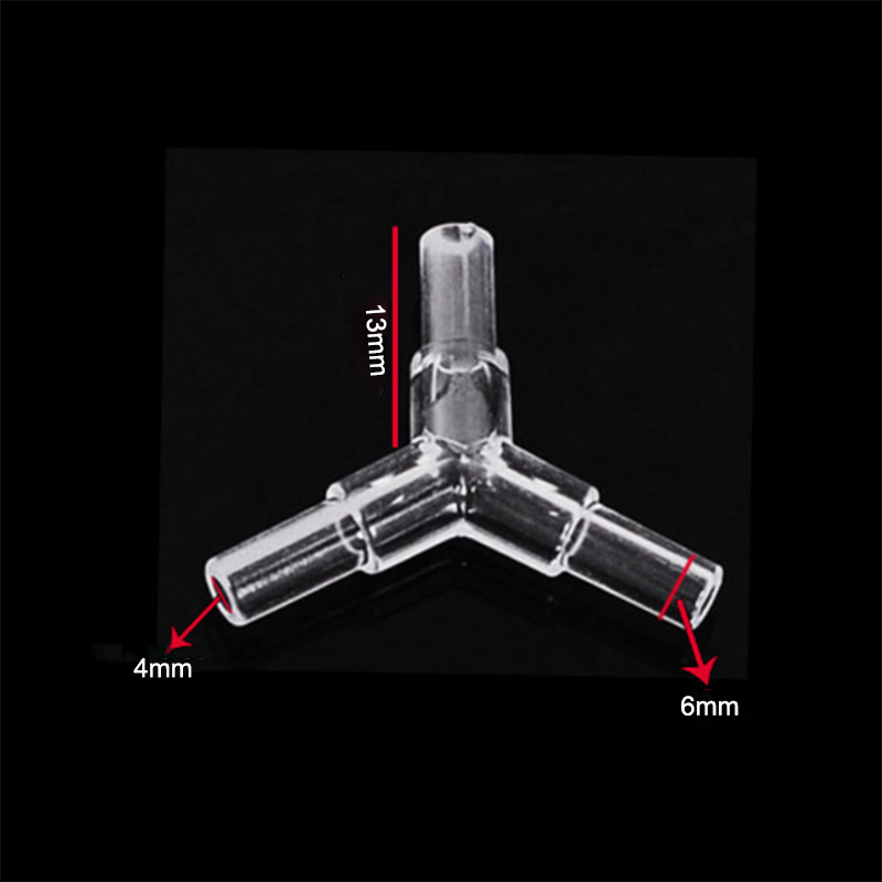 10pcs/lot 4mmPlastic Aquarium Connector 3 ways YShaped Fish Tank Air Pump Accessories Connectors Control Valve Air PipeTubes