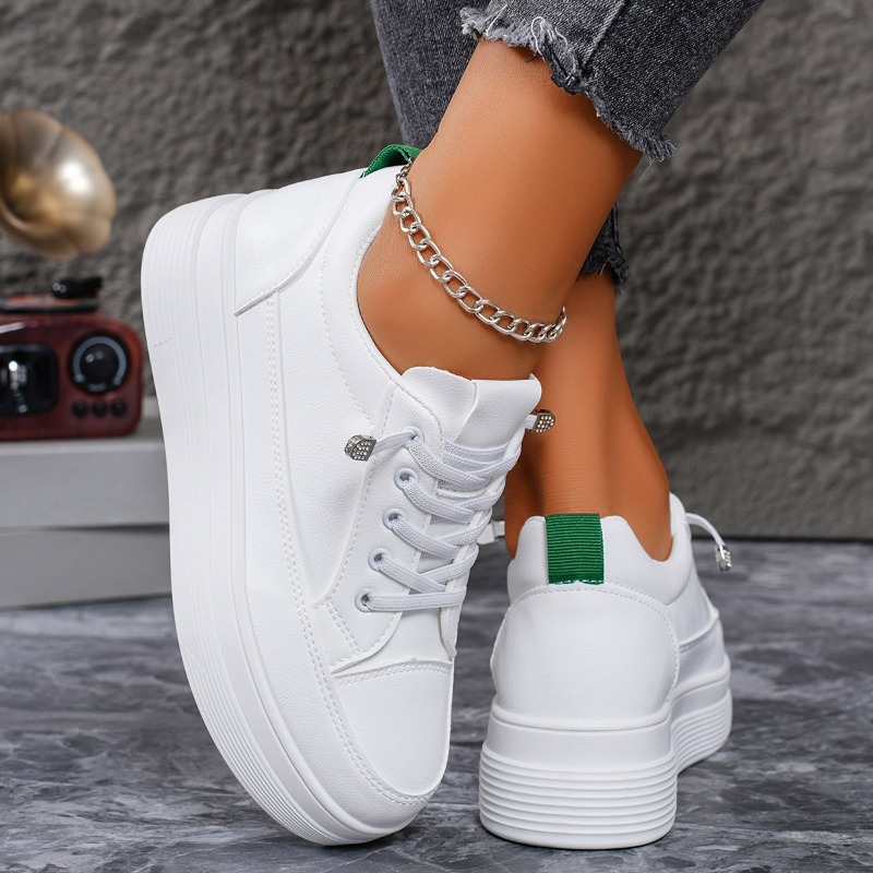Breathable Women's Summer Flat White 2024 New Style New Lightweight Rubber Casual Sport Shoes Versatile Elderly Sneakers e94b