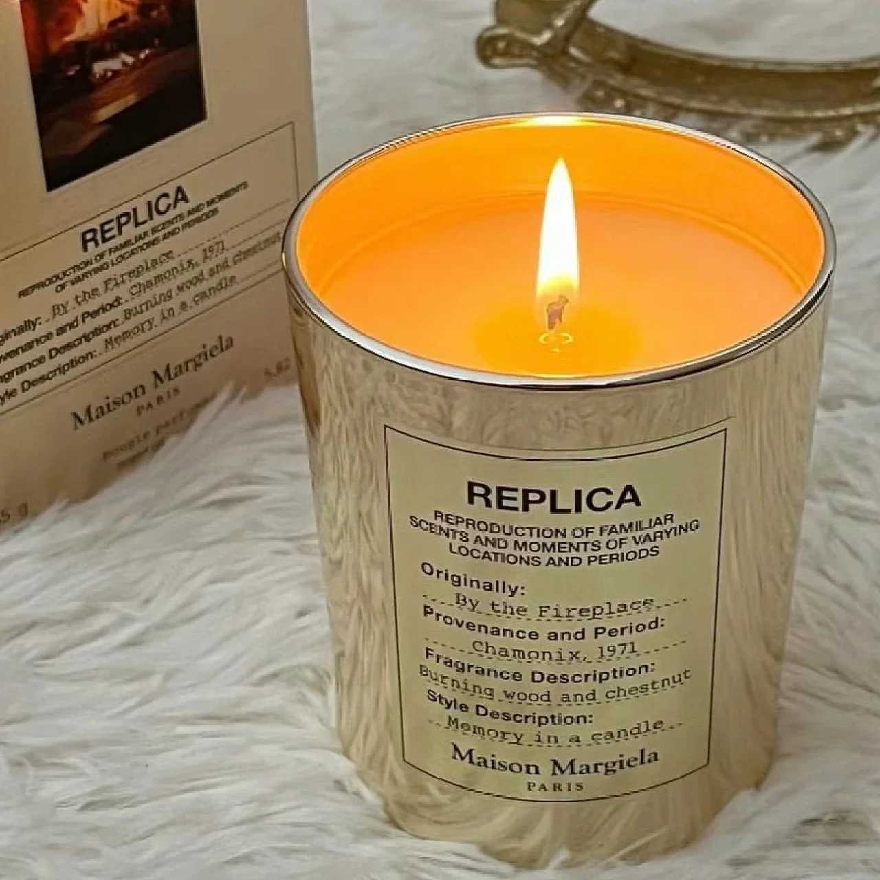 Limited Christmas Aromatherapy Candle, Gold Package 'Lazy Sunday Morning', Home Comfort Perfume (W240813) dh5727163