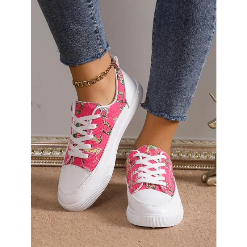 Luxury Women Casual Designer Canvas Shoes Comfy Walking Flats Sneakers Sports Shoes Female High Quality Chaussures Femme Shoe