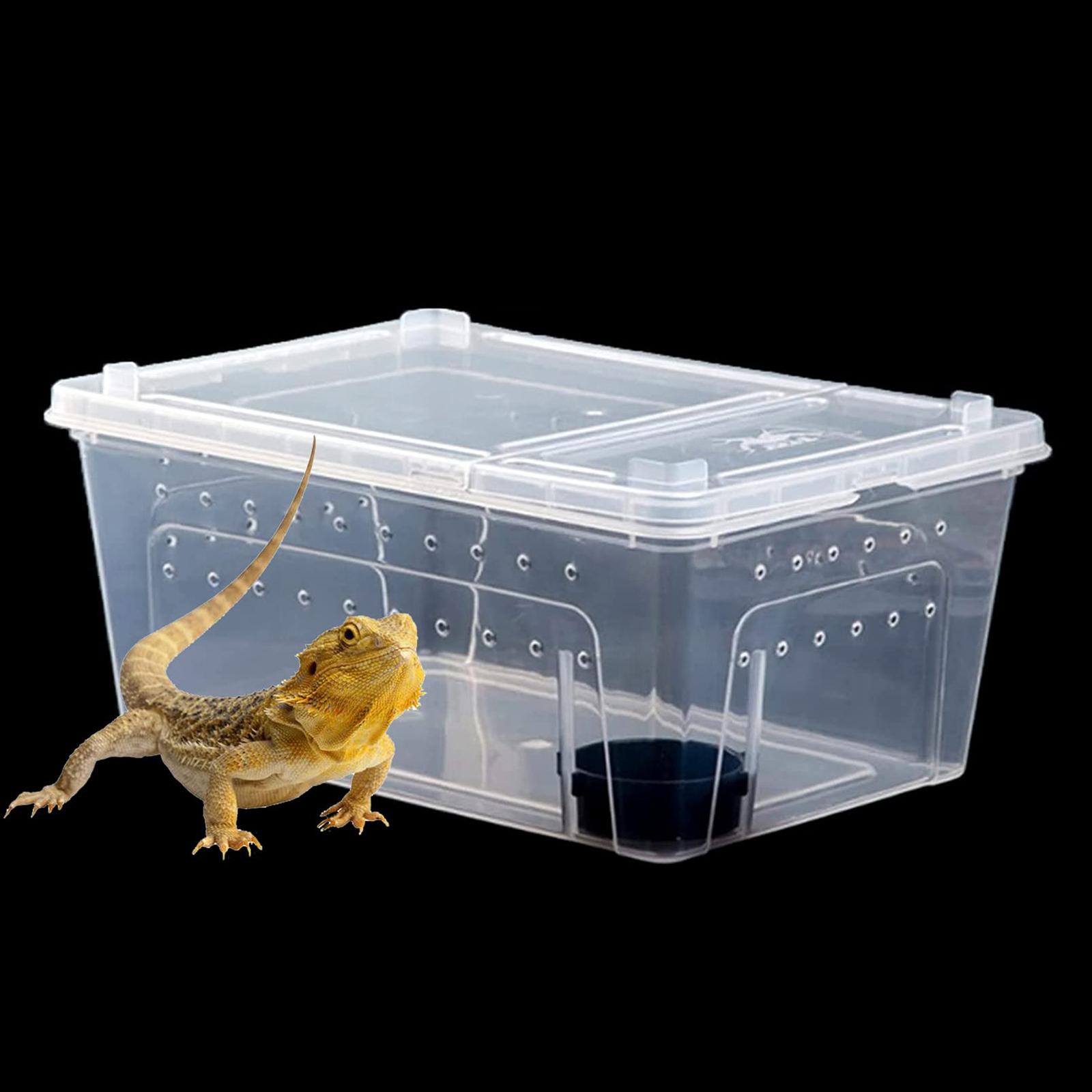Reptile Breeding Box Reptile Terrarium Transparent Transparent Animal Habitat Cage for Snake Gecko Silkworm Reptile