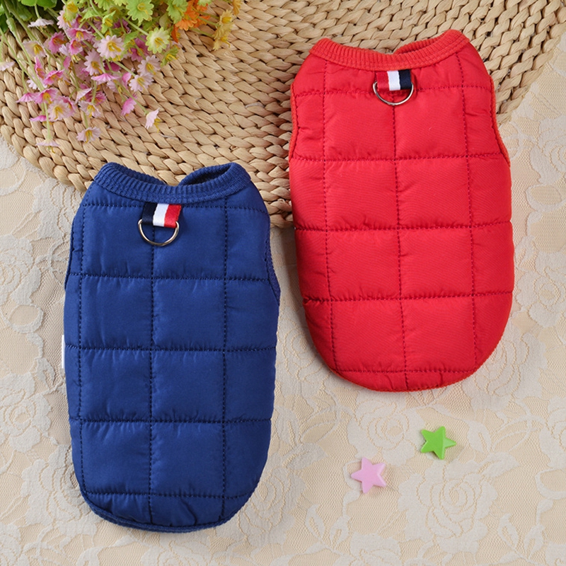 Winter Pet Coat Warm Dog Vest Jacket Cotton Cold Weather Dog Hoodie Puppy Ski Jackets Winter Clothes Chihuahua Bulldog Costume