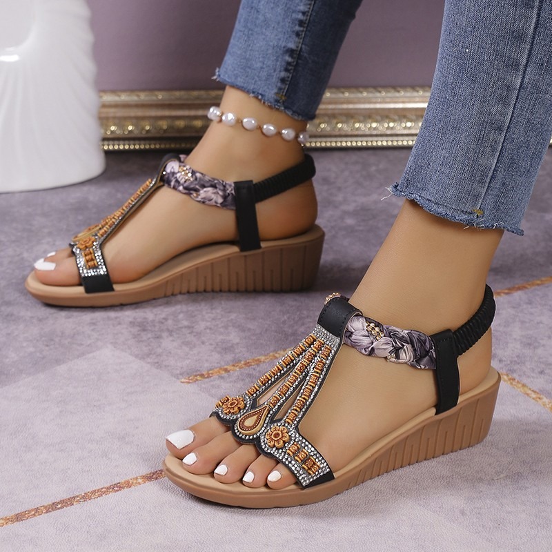 Summer Casual Ladies Beach Sandals Walking Women Wedge Shoes Outdoor Comfort Female Fashion New Sneakers d361