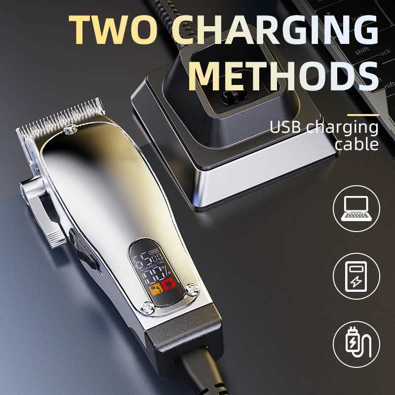 KIKIDO Original Design Metal Hair Clipper Electric Hair Clipper Mens Professional Cordless Hair Clipper W240824