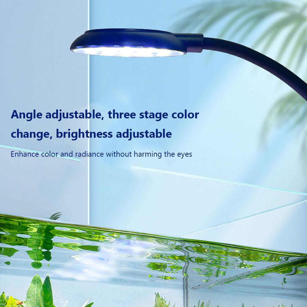 USB Plug Aquarium Mini Lamp LED Fish Tank Clip Lamp 360° Rotation Aquarium Plant Light Landscaping Reptile Animals Goldfish