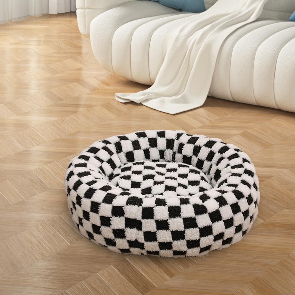 Soft Cozy Cat Bed Pet Nest for Cats Plush Round Donut Cat Nest Dog Cushion Bed Set Cozy Pet Bed for Small Dogs Cats for Cats - view 5