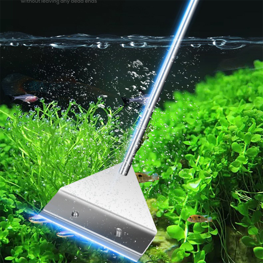 Aquarium Removal Scraper Fish Tank Flat sand Algae Removal Dual-use Glass Algae Removal Scraper Household Aquarium Cleaning Tool