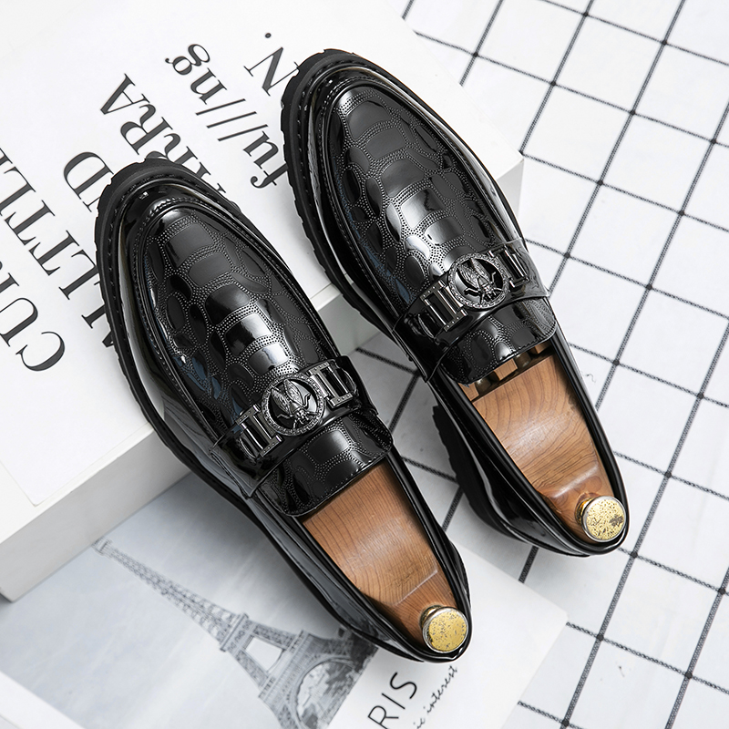Designer Brand Luxury Business Office Mens Casual Driving Black Loafers Moccasins Italian Wedding Dress Shoes Footwear for Men