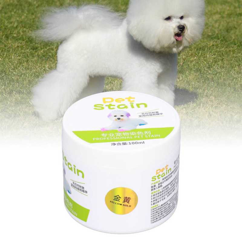 Dog Hair Coloring Agent Semi Permanent and Permanent Dye Pet Hair Dye for Pet Grooming 100ml new