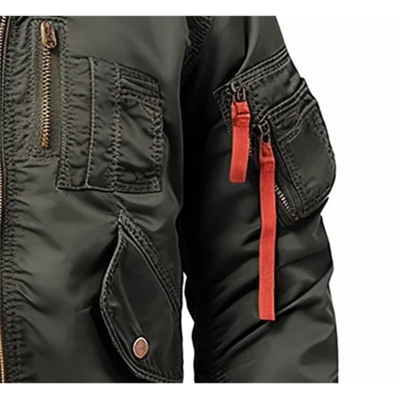 Mens retro casual light air bomber military jacket 240903