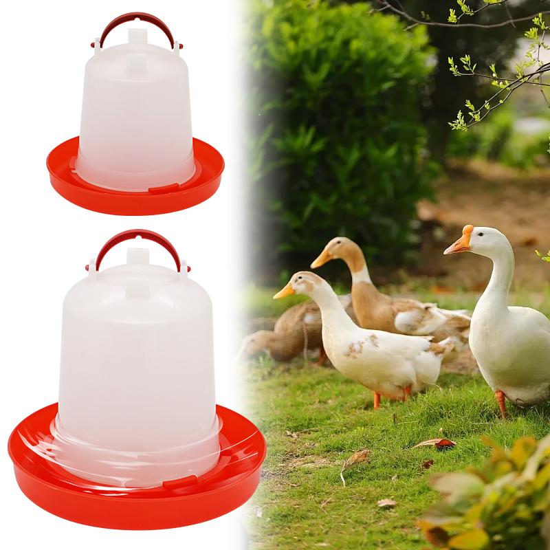 1.5/2.5/4L Chicken Coop Water Dispenser Drinker Rooster Hen Drinking Cups Fountain Farm Animal Poultry Feeding Watering Supplies