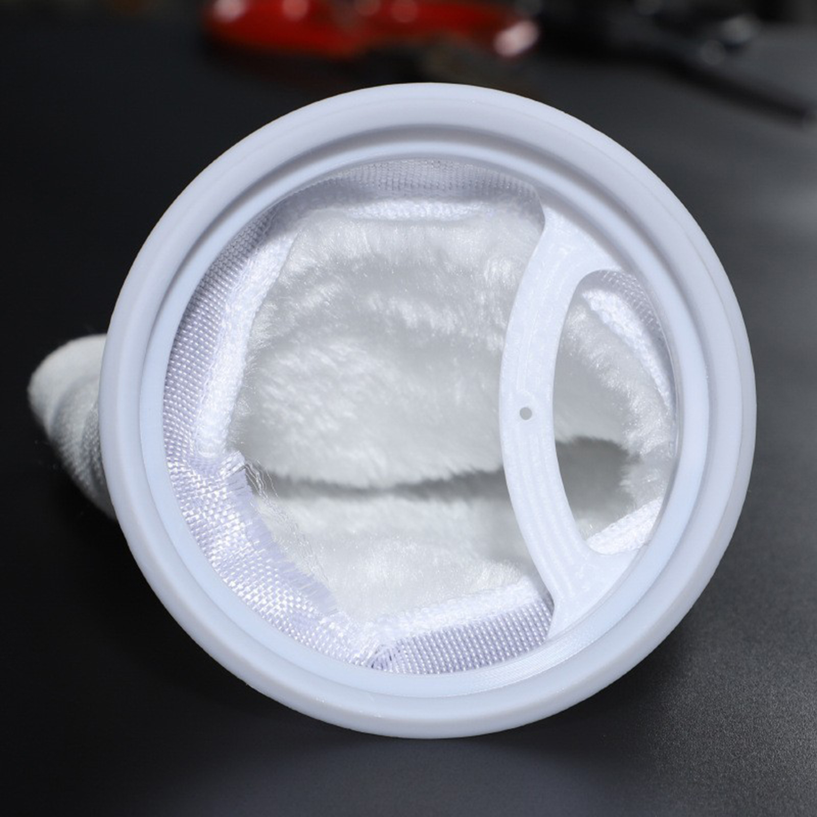 2Pcs Fish Tank Filter Bags Sump Filter Socks Washable 4 inch Mesh Accessories Reusable for Fish Tank Filtration Material Pond