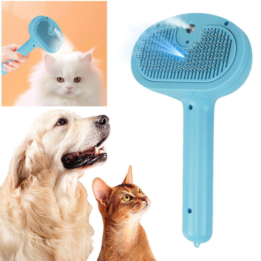 Cat Steam Brush Hair Remover Brush Multi-Function Cat Grooming Brush Cat Shedding Comb Floating Hair Brush Pet Supplies