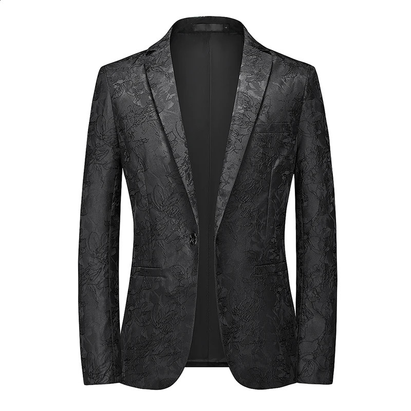 High Quality Fashion Handsome Trend Fashion White Suit Jacket for Men Autumn and Winter British Slim Casual Light Suit M-6XL 240902